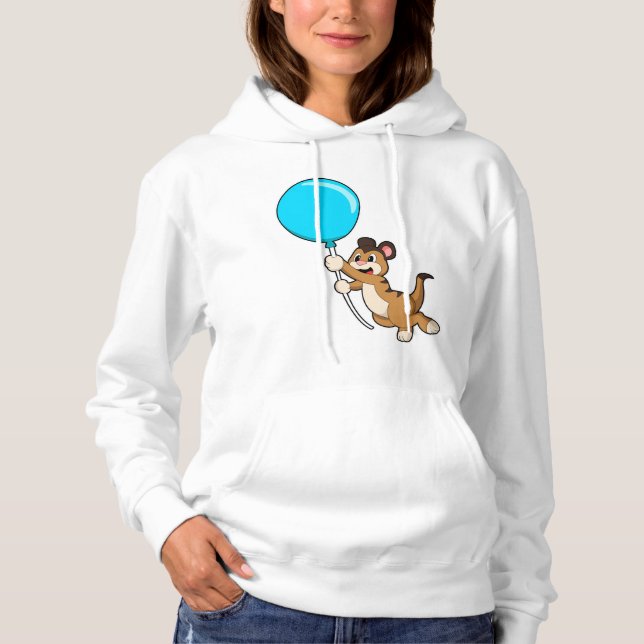 Meerkat with Balloon Hoodie (Front)