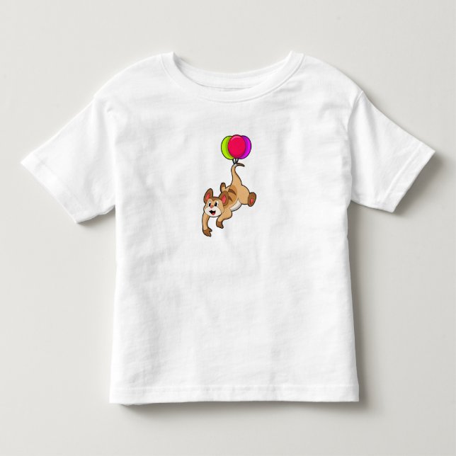 Meerkat with Balloon Toddler T-shirt (Front)