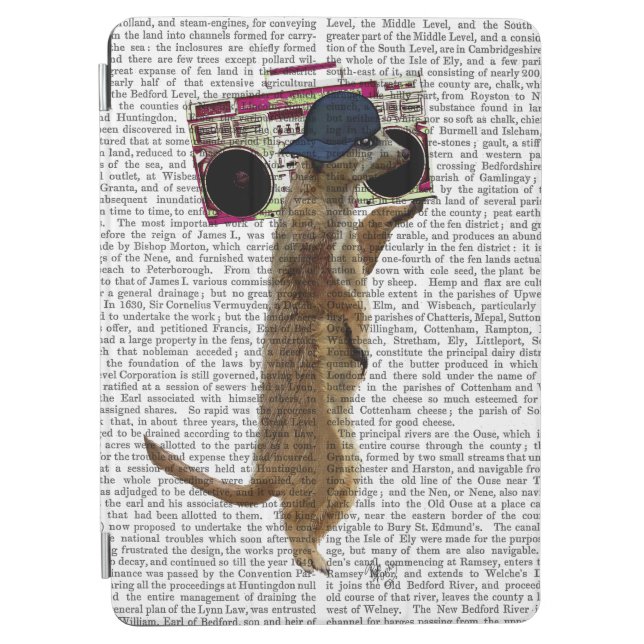 Meerkat with Boom Box Ghetto Blaster 2 iPad Air Cover (Front)