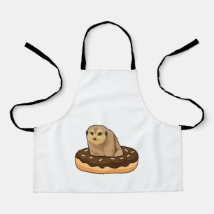 Meerkat with Donut Apron