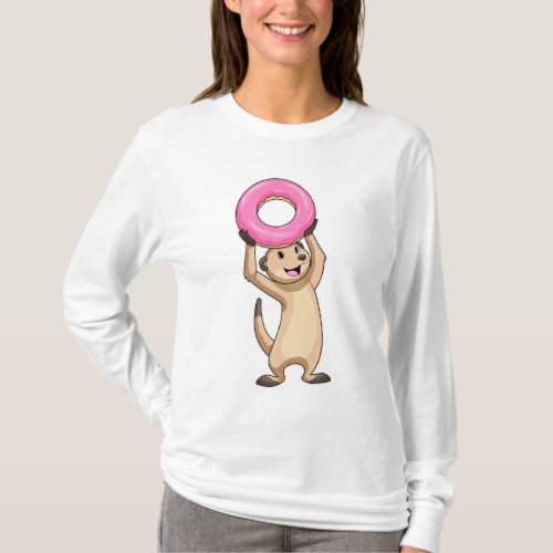 Meerkat with Donut T_Shirt