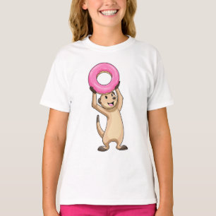 Meerkat with Donut T-Shirt