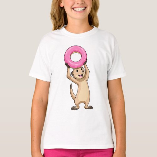 Meerkat with Donut T_Shirt
