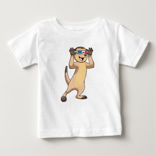 Meerkat with Glasses Baby T_Shirt