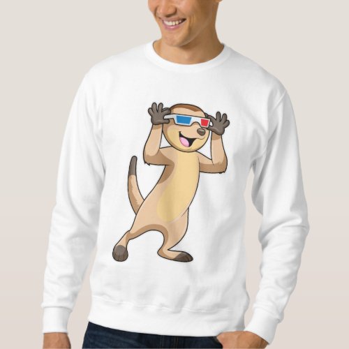 Meerkat with Glasses Sweatshirt