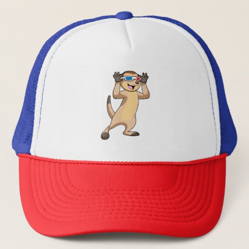 Meerkat with Glasses Trucker Hat