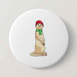 Meerkat Buttons & Pins - No Minimum Quantity