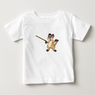 Meerkat with Hat & Walking stick Baby T-Shirt