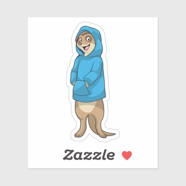 Meerkat with Hoodie Sticker (Sheet)