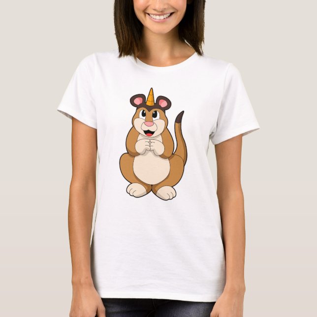 Meerkat with Horn T-Shirt (Front)