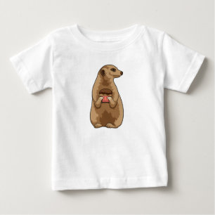 Meerkat with Muffin Baby T-Shirt