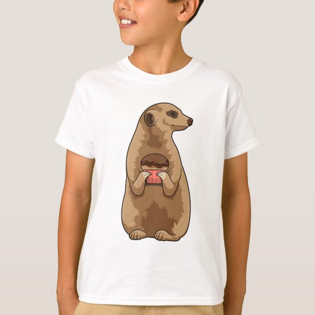 Meerkat with Muffin T-Shirt (Front)