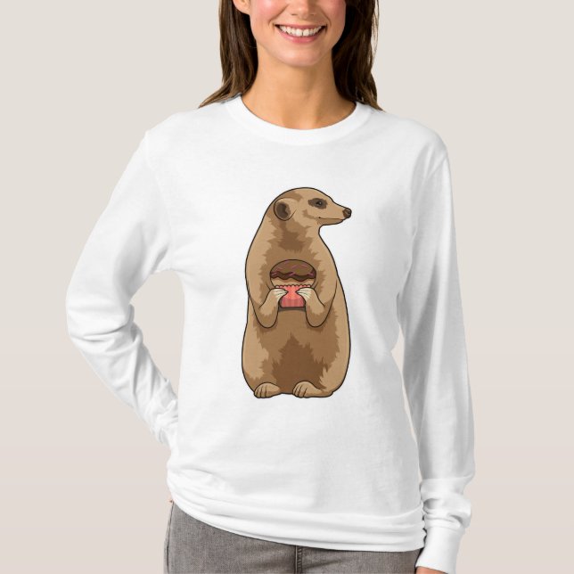 Meerkat with Muffin T-Shirt (Front)