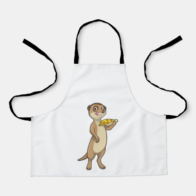 Meerkat with Pizza Apron (Front)