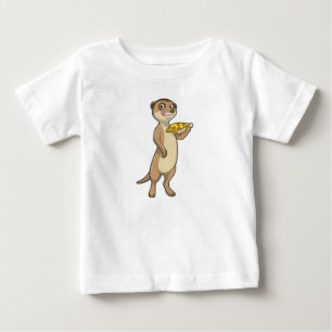 Meerkat with Pizza Baby T-Shirt