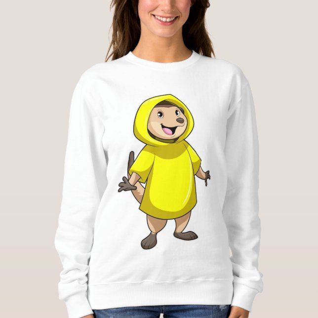 Meerkat with Raincoat Sweatshirt (Front)