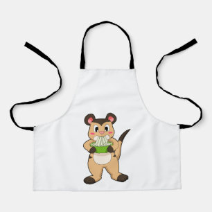 Meerkat with Ramen Apron