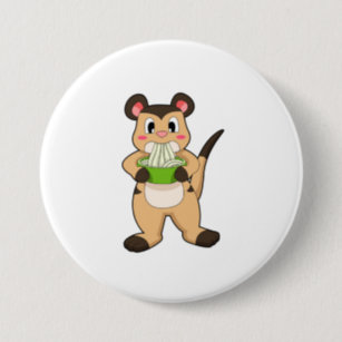 Meerkat Buttons & Pins - No Minimum Quantity