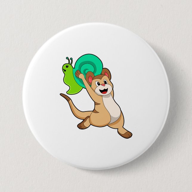 Meerkat with Snail.PNG Button (Front)