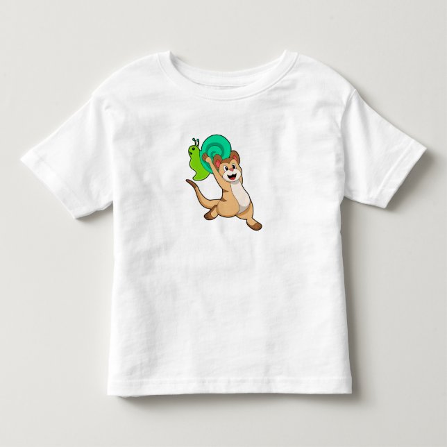 Meerkat with Snail.PNG Toddler T-shirt (Front)