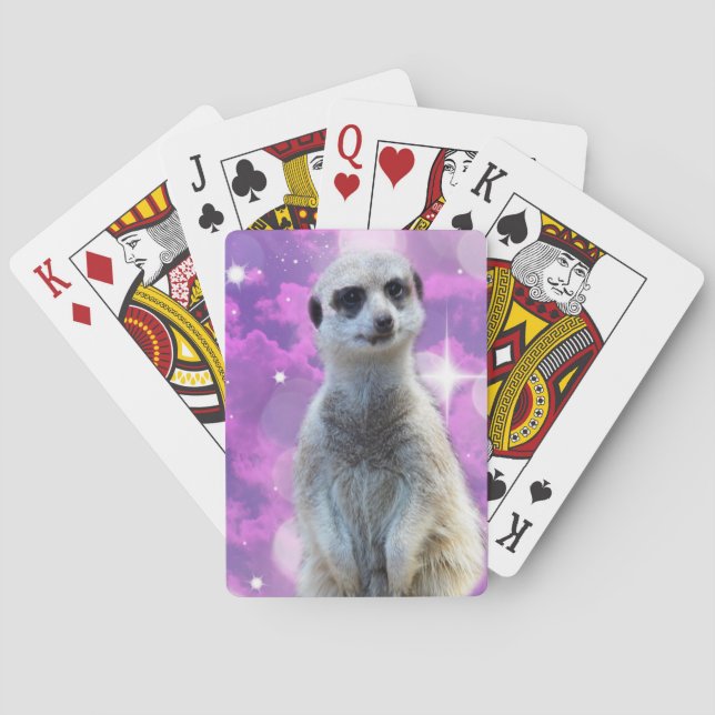 Meerkat With Sparkle, Poker Cards (Back)