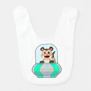 Meerkat with Submarine Baby Bib