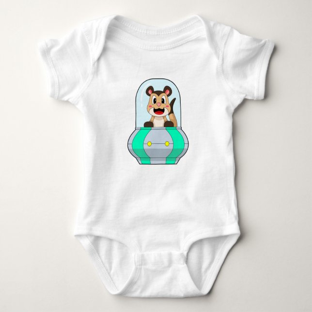 Meerkat with Submarine Baby Bodysuit (Front)