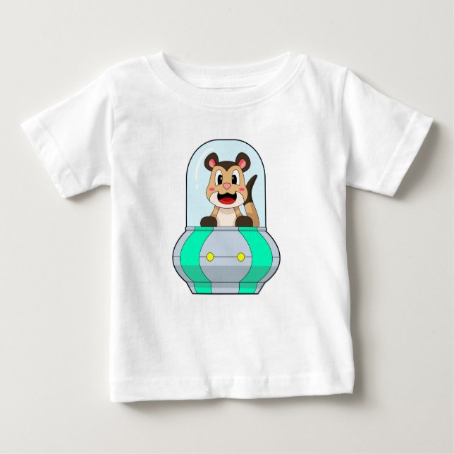 Meerkat with Submarine Baby T-Shirt (Front)