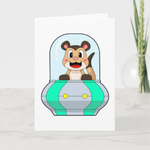 Meerkat with Submarine Card