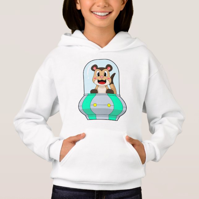 Meerkat with Submarine Hoodie (Front)