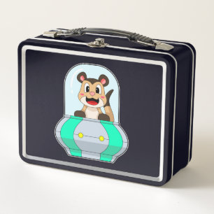 Meerkat with Submarine Metal Lunch Box
