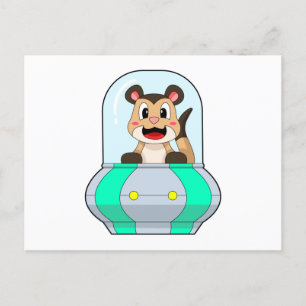 Meerkat with Submarine Postcard