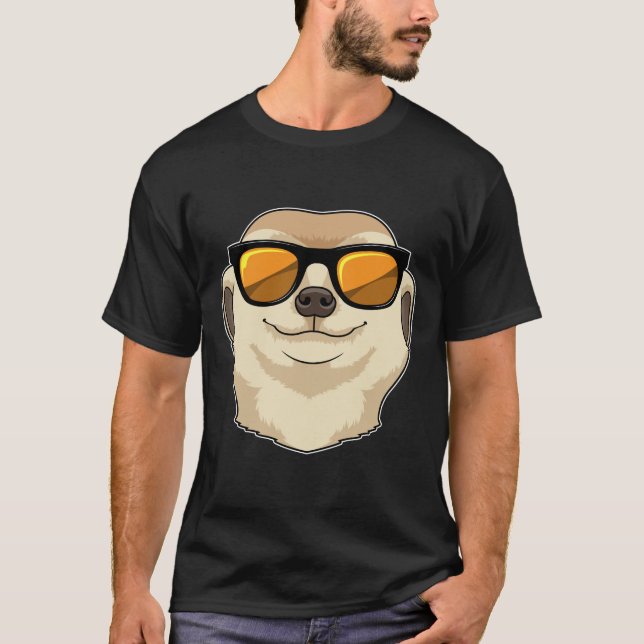 Meerkat with Sunglasses T-Shirt (Front)