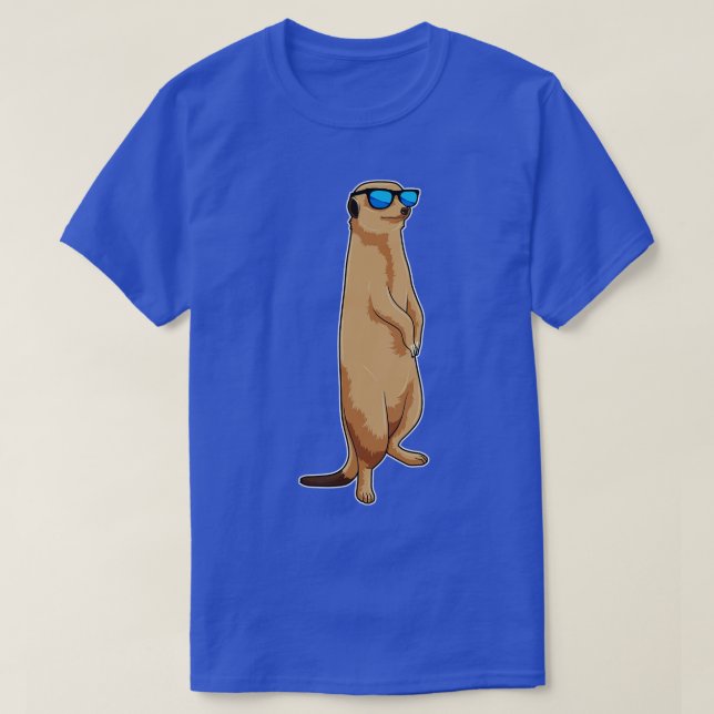 Meerkat with Sunglasses T-Shirt (Design Front)