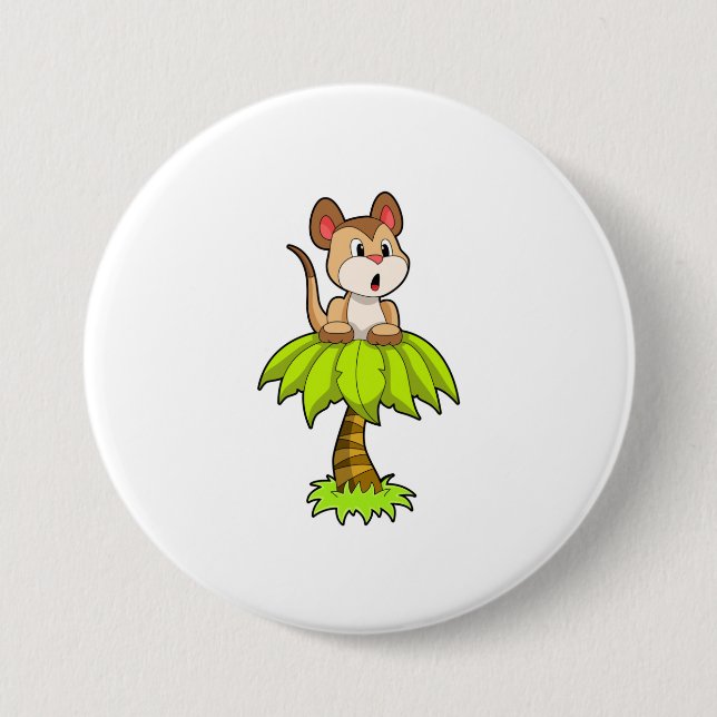 Meerkat with Tree Button (Front)