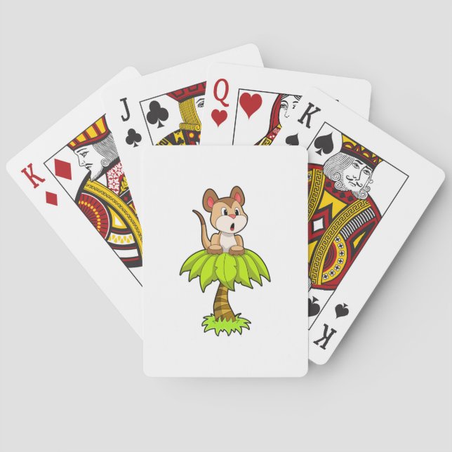 Meerkat with Tree Poker Cards (Back)