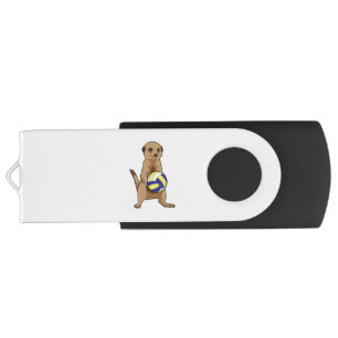 Meerkat with Volleyball Flash Drive