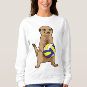 Meerkat with Volleyball Sweatshirt