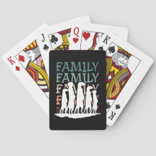 Meerkats family poker cards