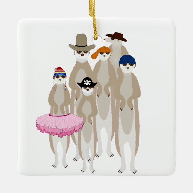 Meerkats Ornament (Front)