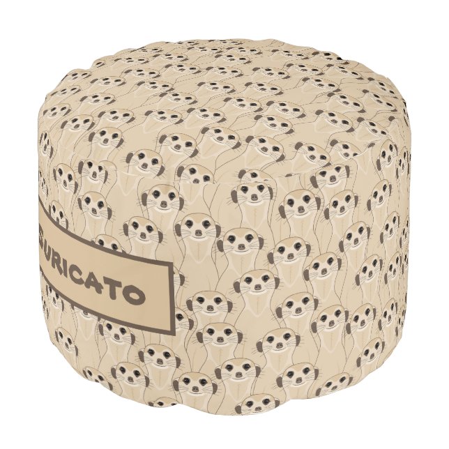 Meerkats - Suricata Pouf (Angled Front)
