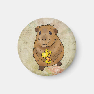 Meerscheinchen und Schnecke Magnet