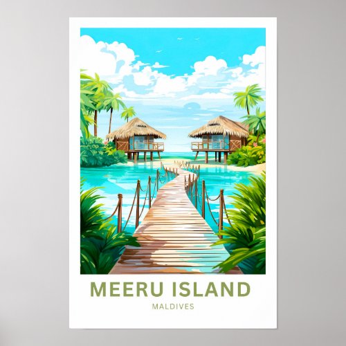 Meeru Island Maldives Travel Print