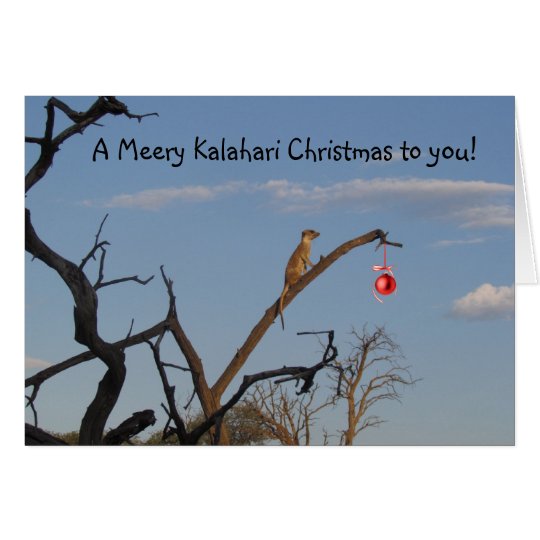 Meery Kalahari Christmas - Seaons Greetings Card