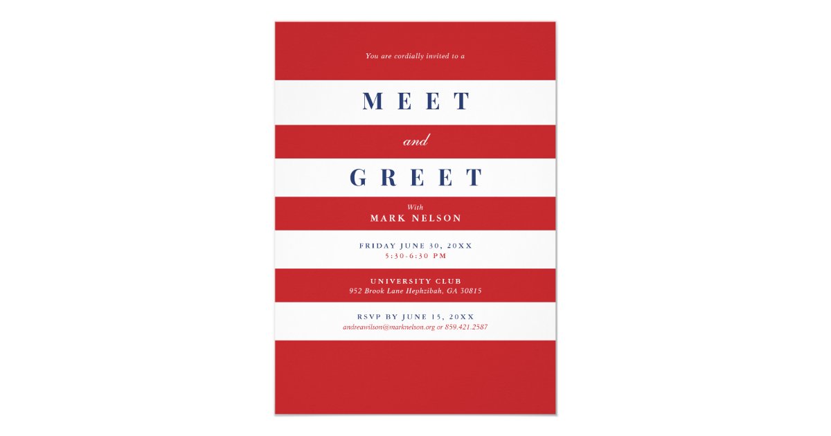 Meet and Greet Invitation