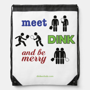 "Meet, Dink, and Be Merry" Pickleball Backpack