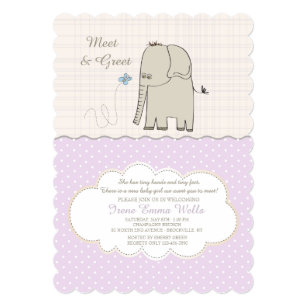 meet the baby invitations zazzle