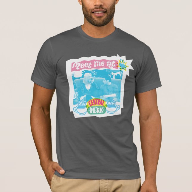 Meet Me at Central Perk Neon Graphic T-Shirt (Front)