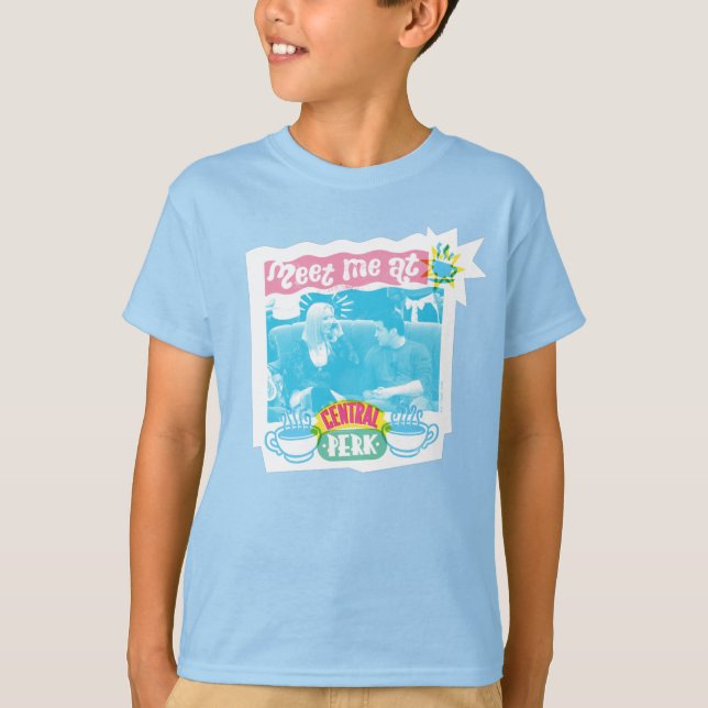 Meet Me at Central Perk Neon Graphic T-Shirt (Front)