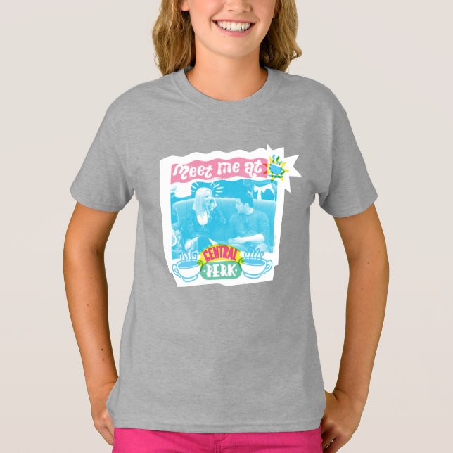 Meet Me at Central Perk Neon Graphic T-Shirt (Front)